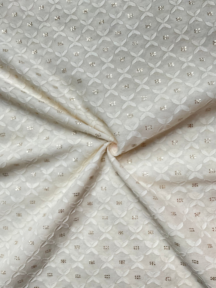 Woven Cotton Silk Fabric
