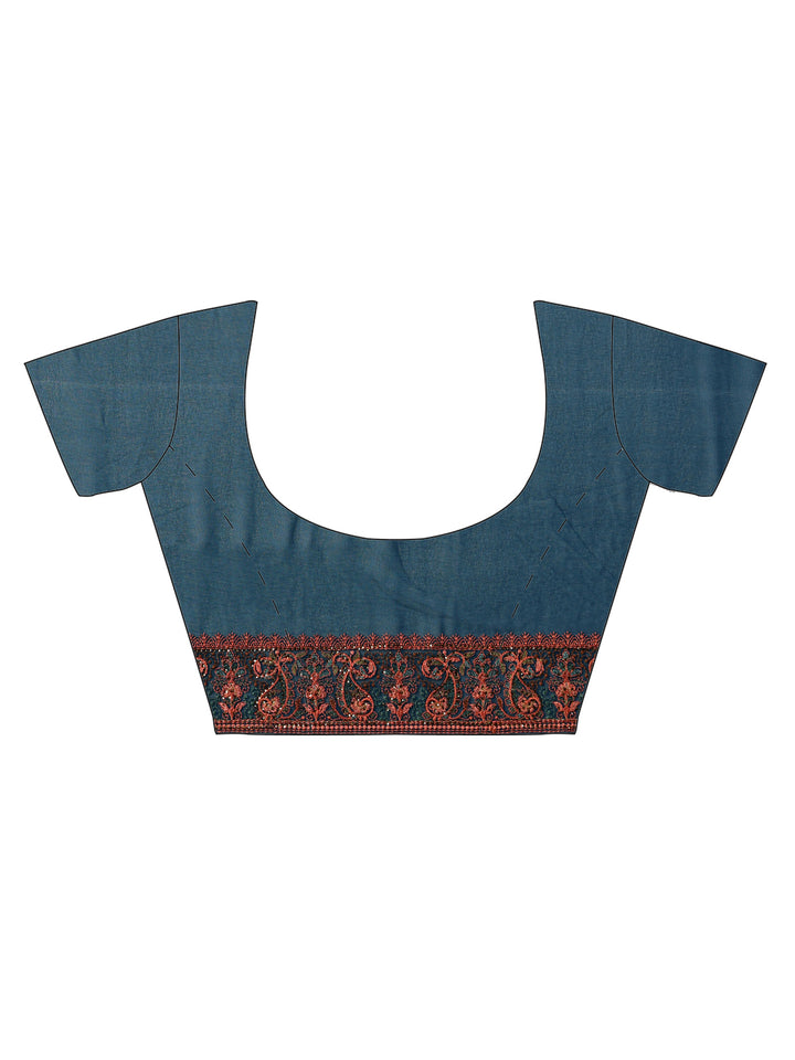 Devika - Georgette Thread Embroidered Saree