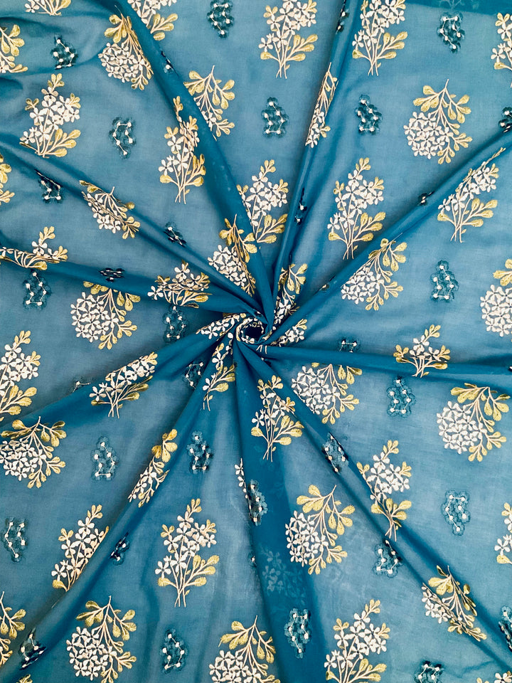 Cotton Embroidered Fabric