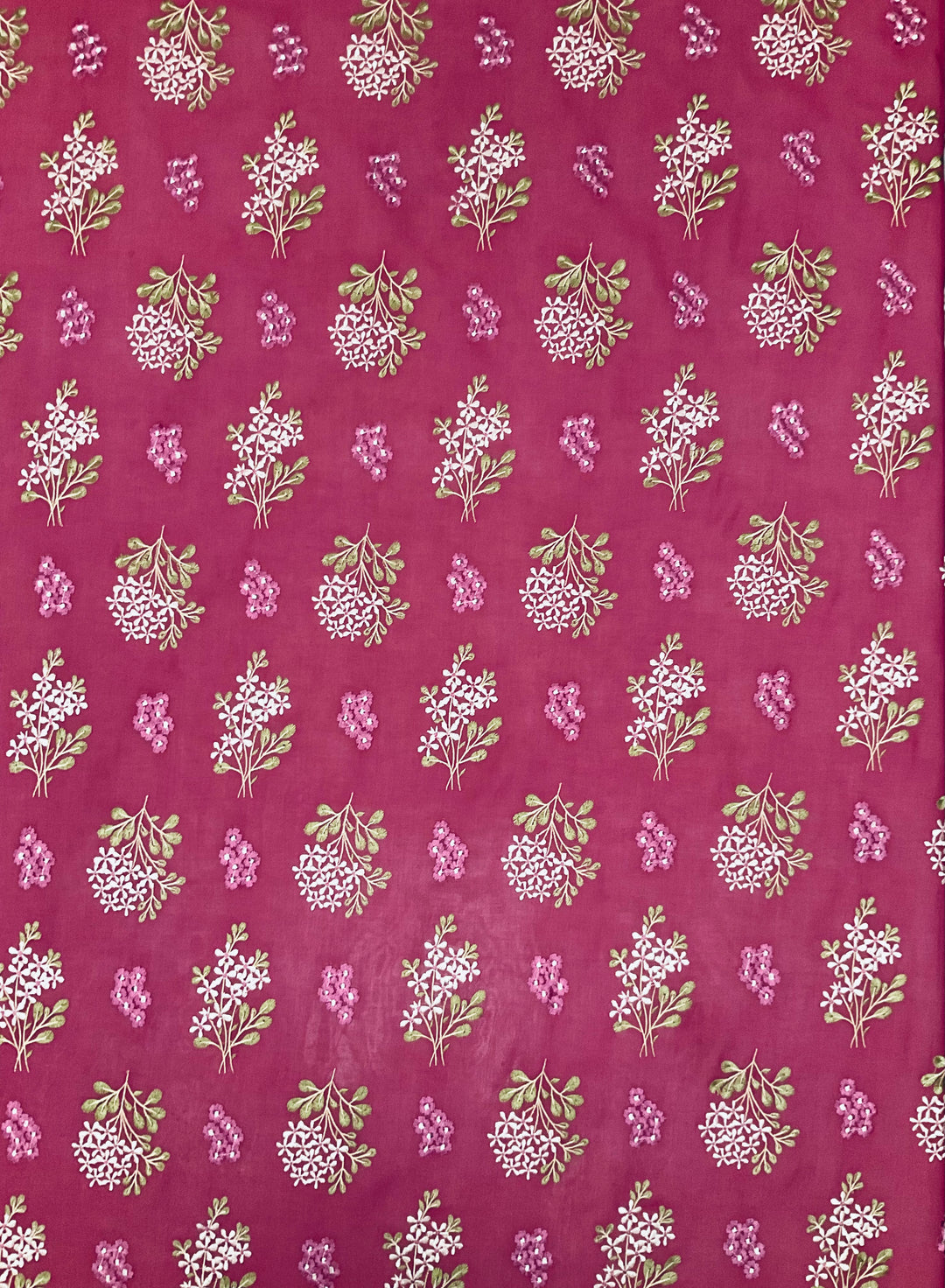 Cotton Embroidered Fabric