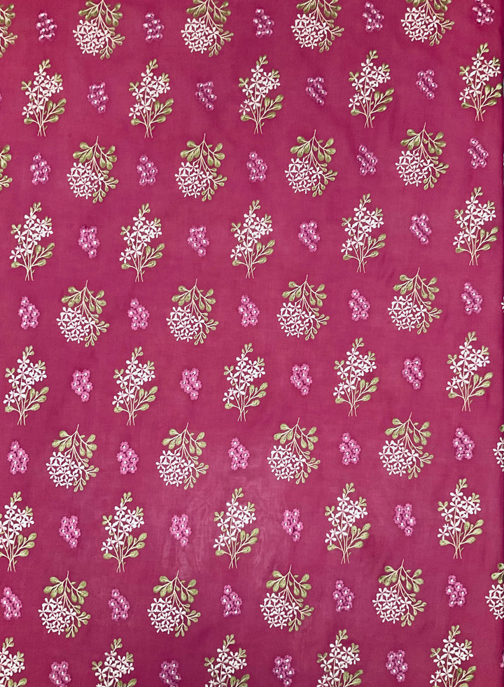 Cotton Embroidered Fabric