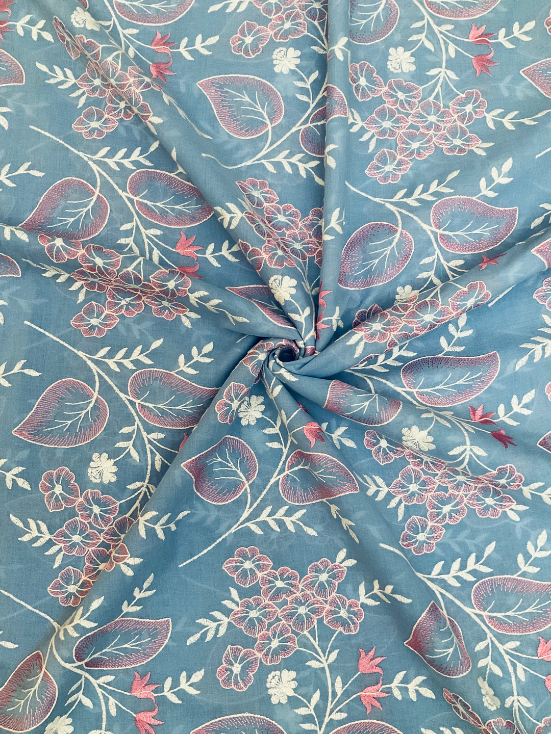 Cotton Embroidered Fabric