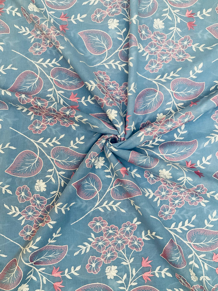 Cotton Embroidered Fabric