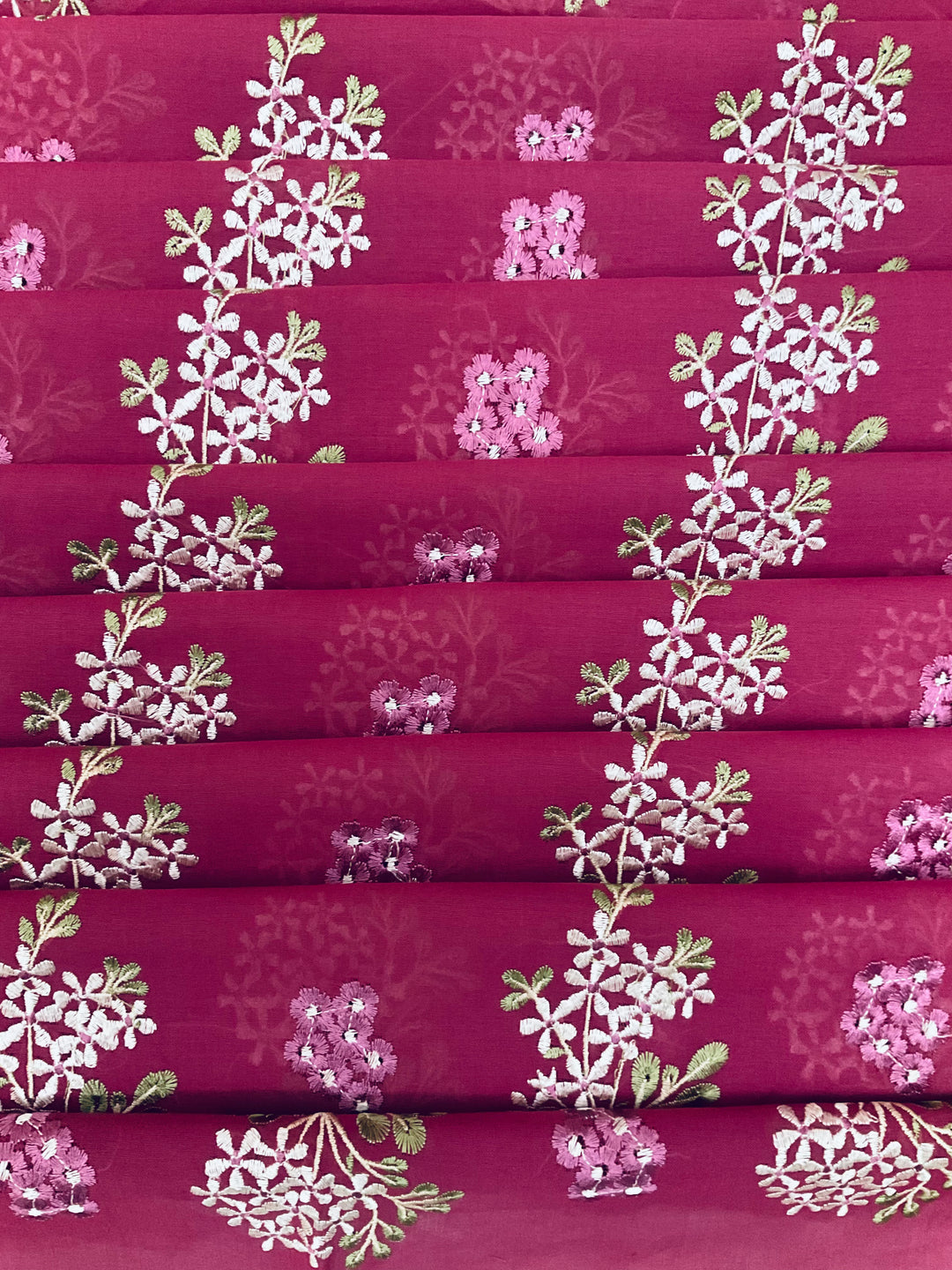 Cotton Embroidered Fabric