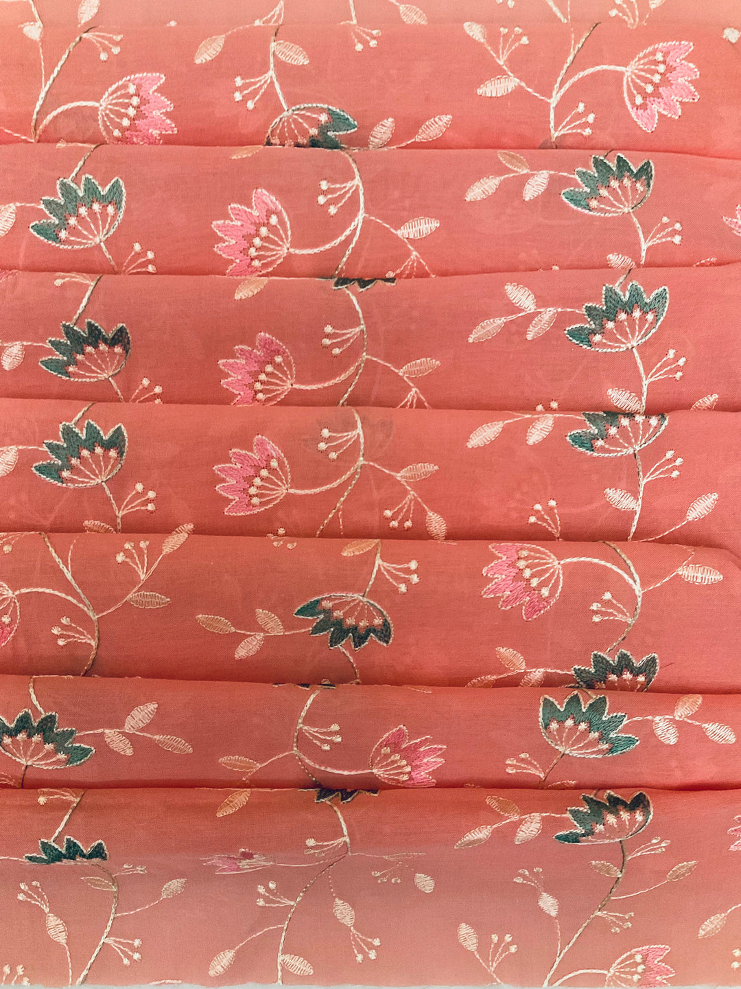 Cotton Embroidered Fabric