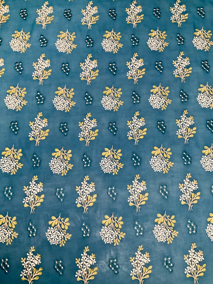 Cotton Embroidered Fabric