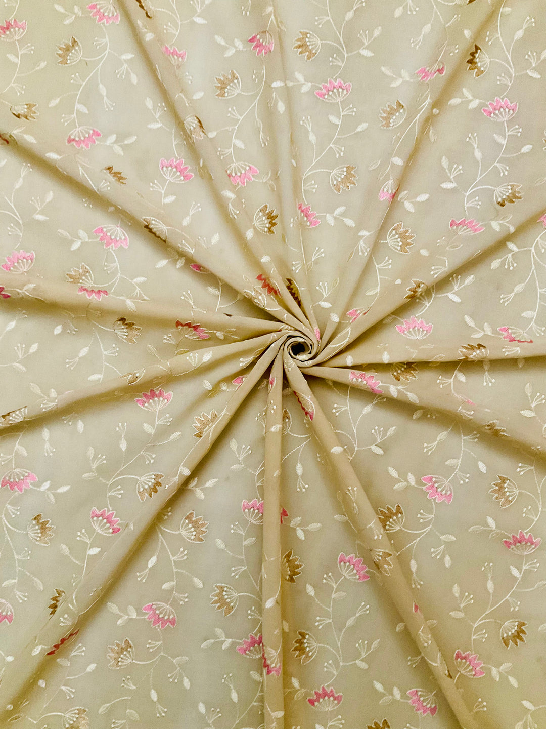 Cotton Embroidered Fabric