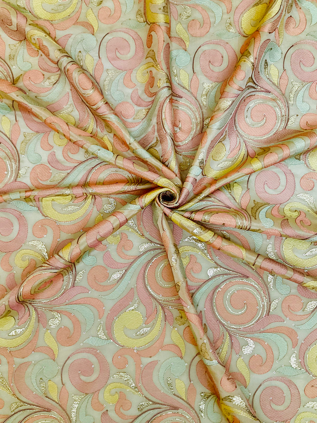 Tissue Embroidered Fabric