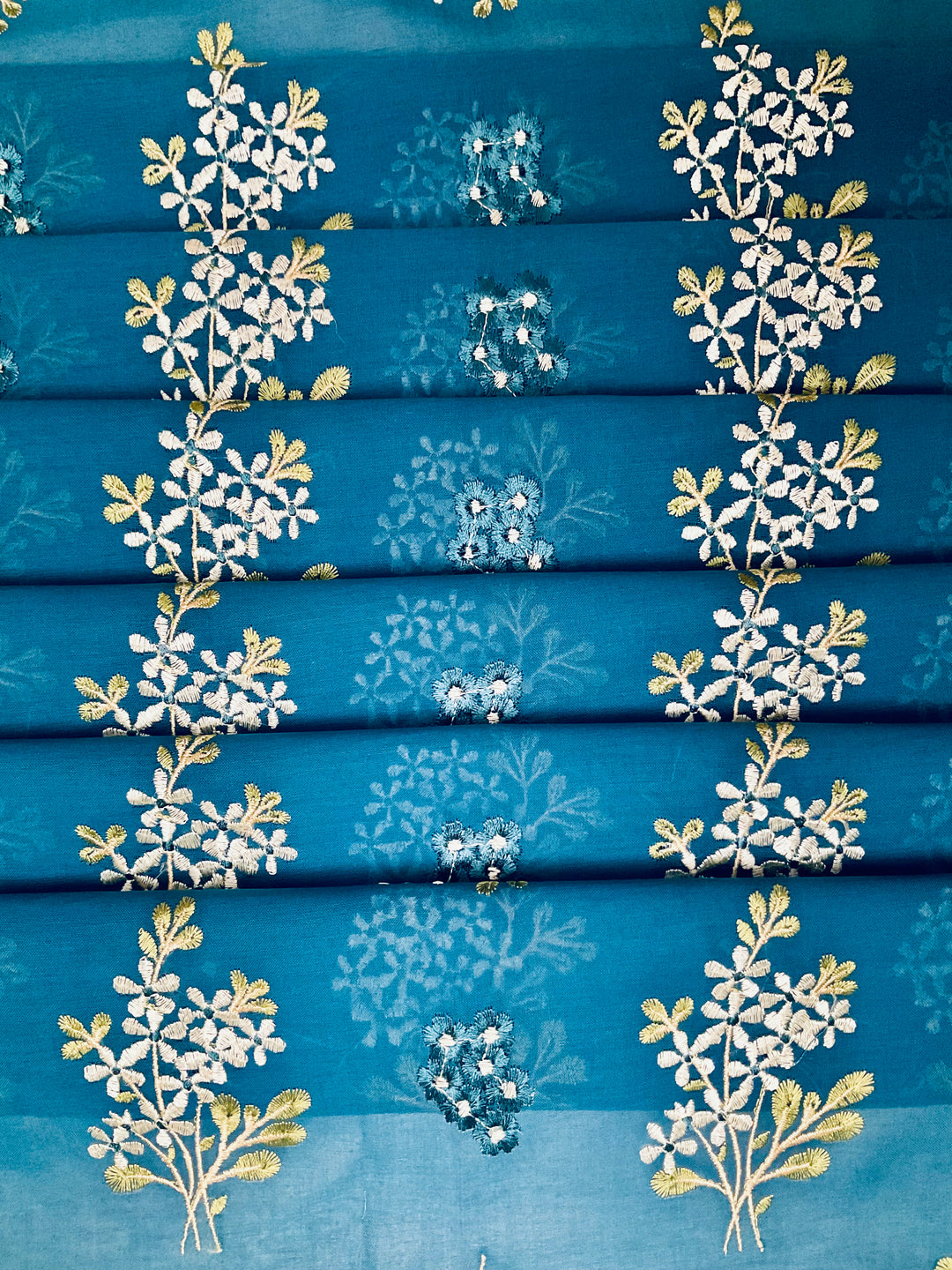 Cotton Embroidered Fabric