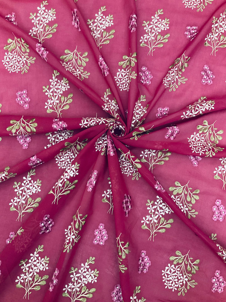 Cotton Embroidered Fabric