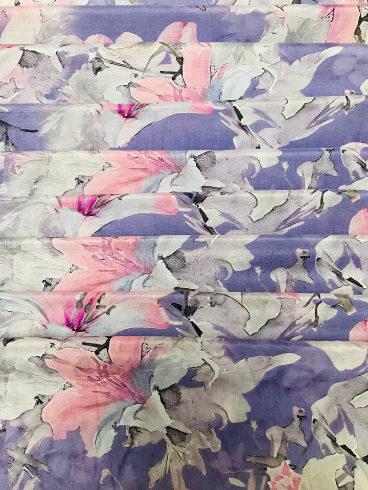 Pure Muslin Printed Fabric-45809
