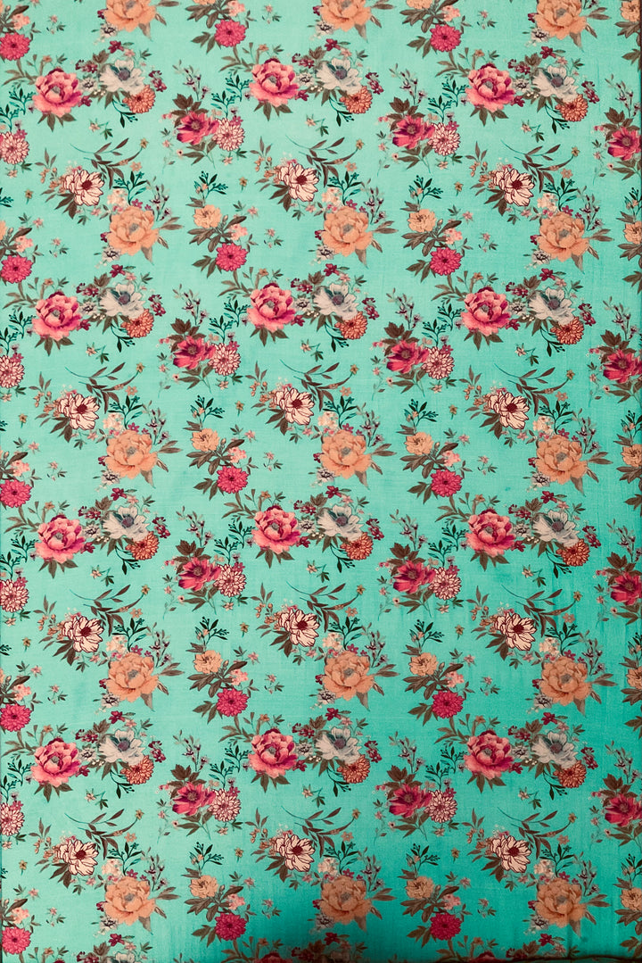 Pure Muslin Printed Fabric-45810