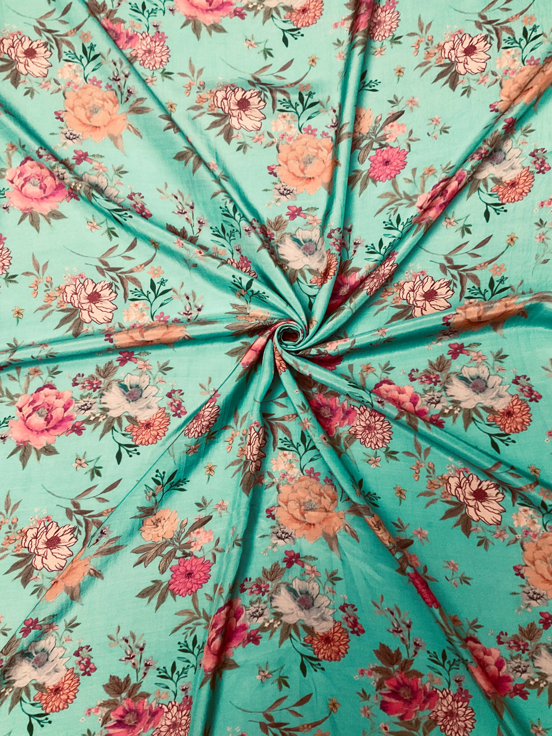 Pure Muslin Printed Fabric-45810