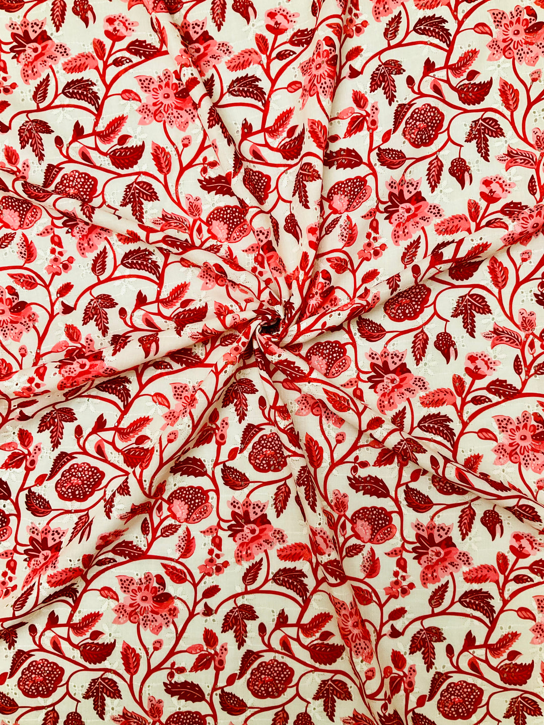 Pure Cotton Printed Embroidery Fabric-46107