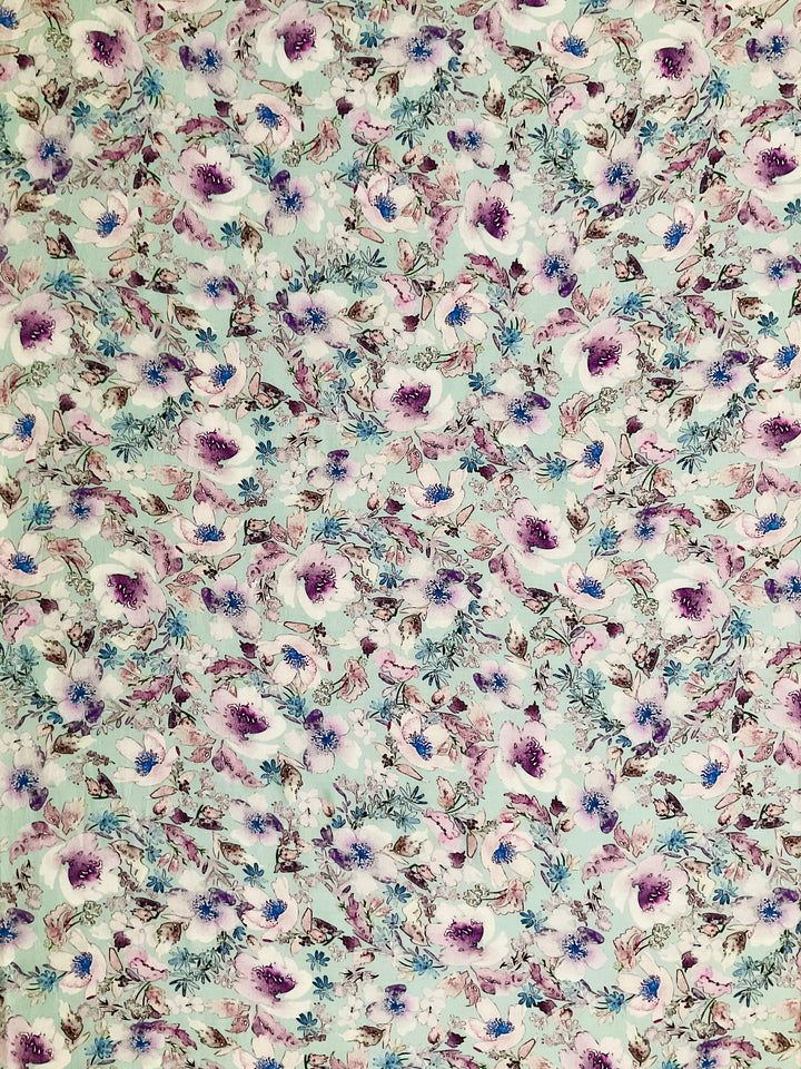 Pure Muslin Printed Fabric-23554