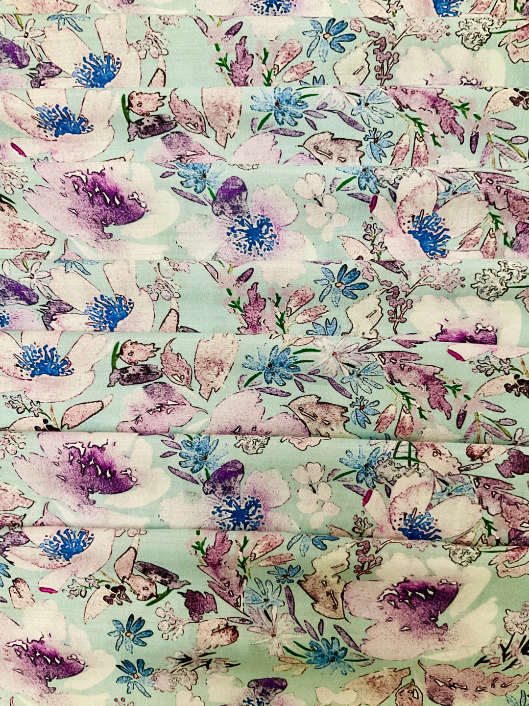 Pure Muslin Printed Fabric-23554