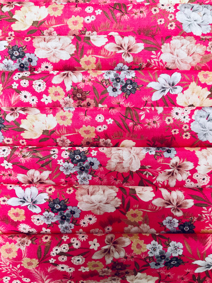 Pure Muslin Printed Fabric-39080