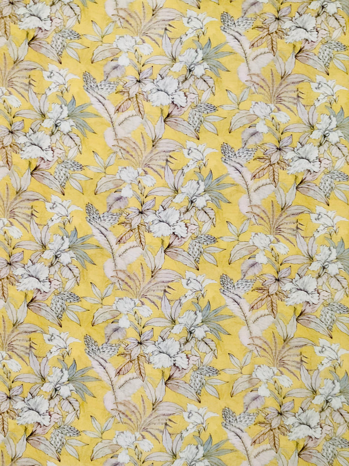 Pure Muslin Printed Fabric-33071