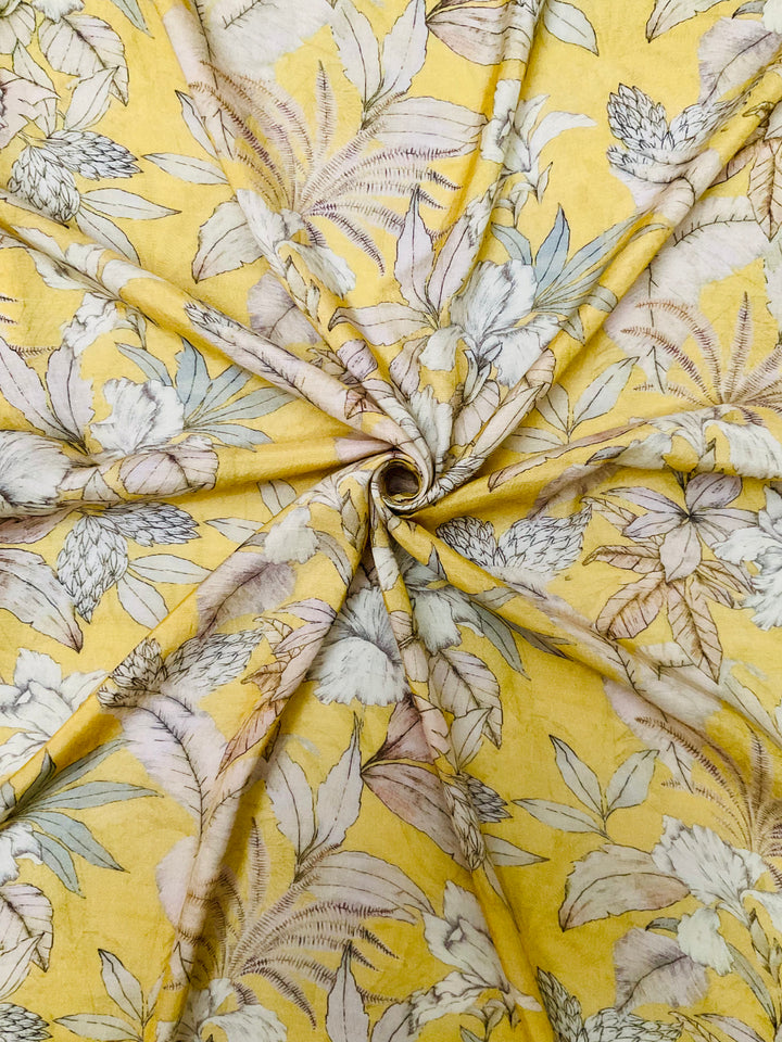 Pure Muslin Printed Fabric-33071