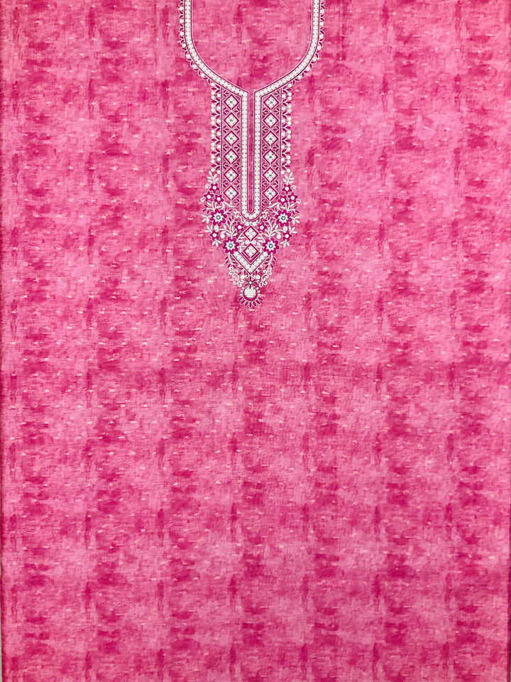 Chanderi Silk Embroidered Unstiched Suit -46922