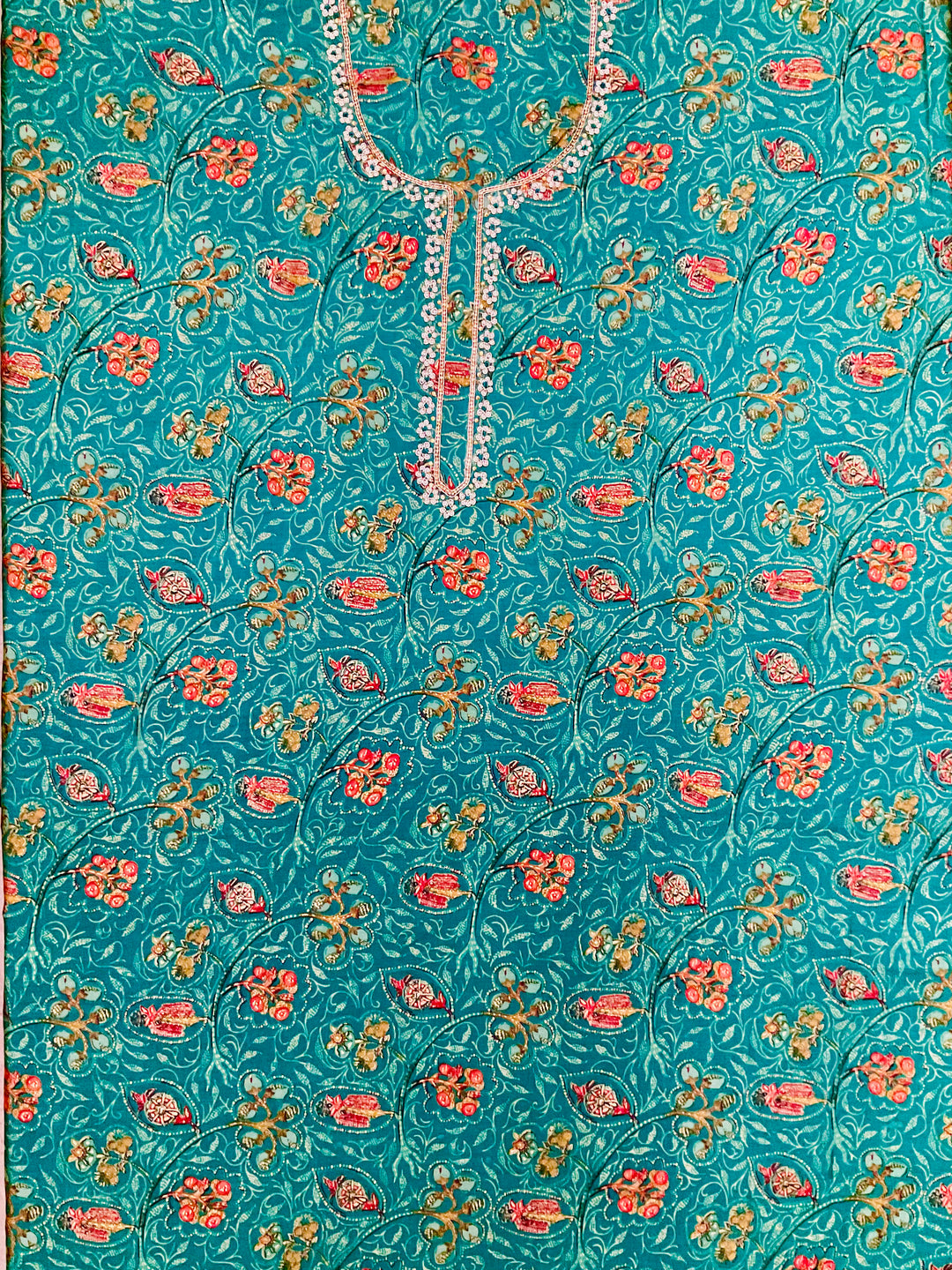 Chanderi Silk Embroidered Unstiched Suit -46927