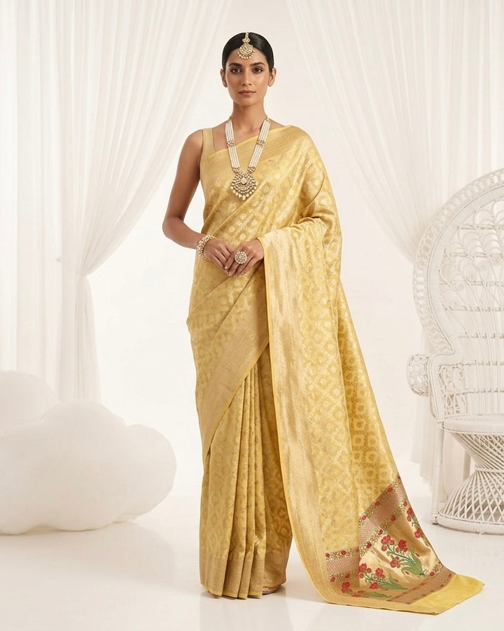 Radiant Bridal Banarasi Silk Saree (81959)