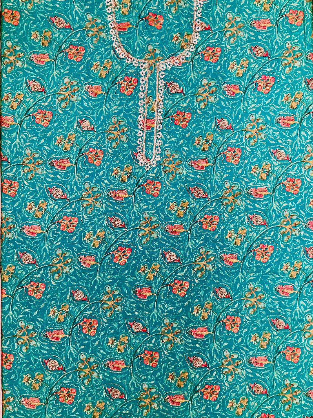 Chanderi Silk Embroidered Unstiched Suit (46927)