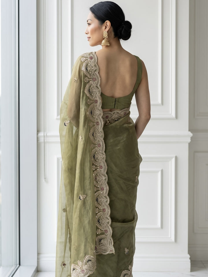 Embroidered Georgette Festive Saree Collection (38567)