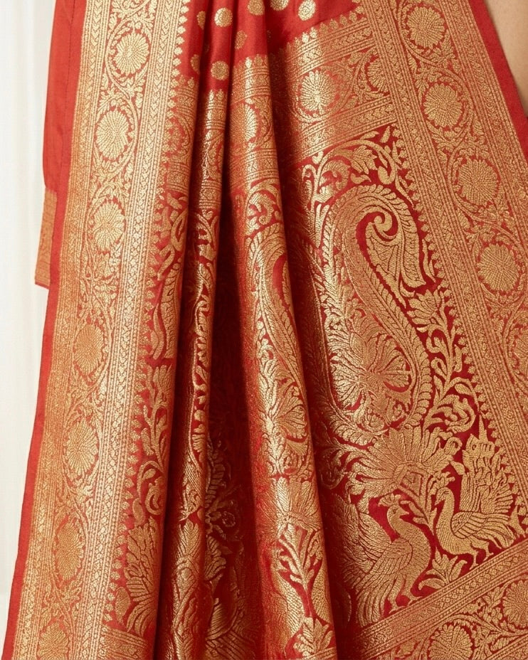 Embroidered Silk Saree for Festive Celebrations (51388)