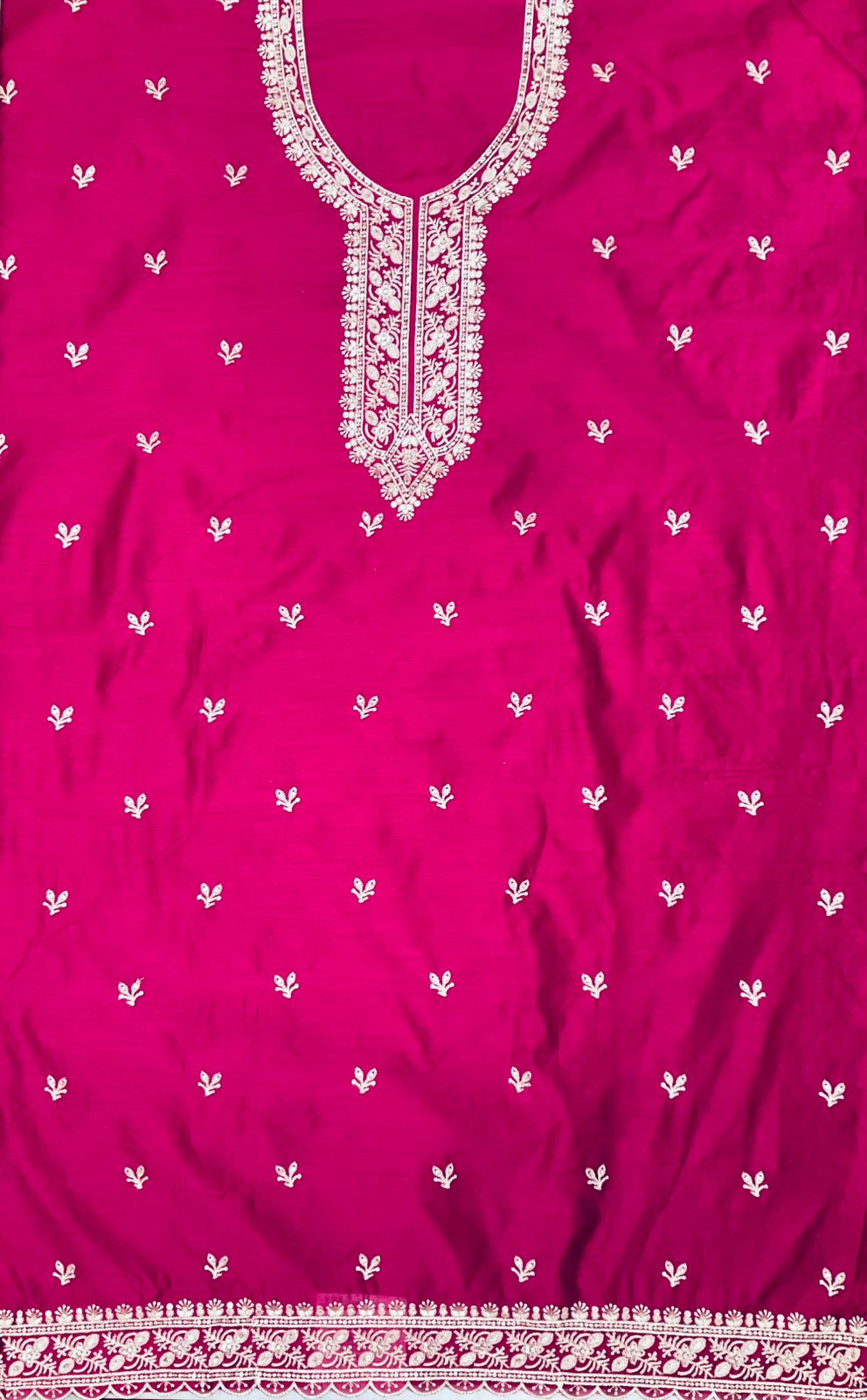 Silk Embroidered Unstiched Suit (45549)