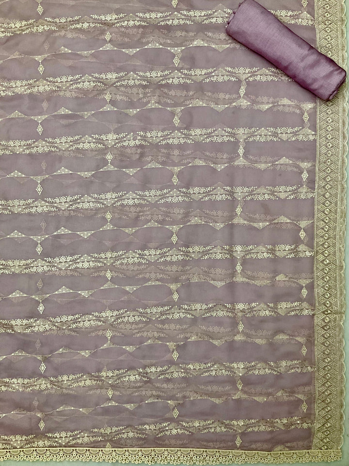 Chinnon Embroidered Unstiched Suit (47113)