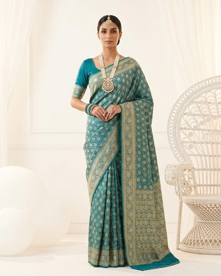 Embroidered Silk Festive Elegance Collection (50692)