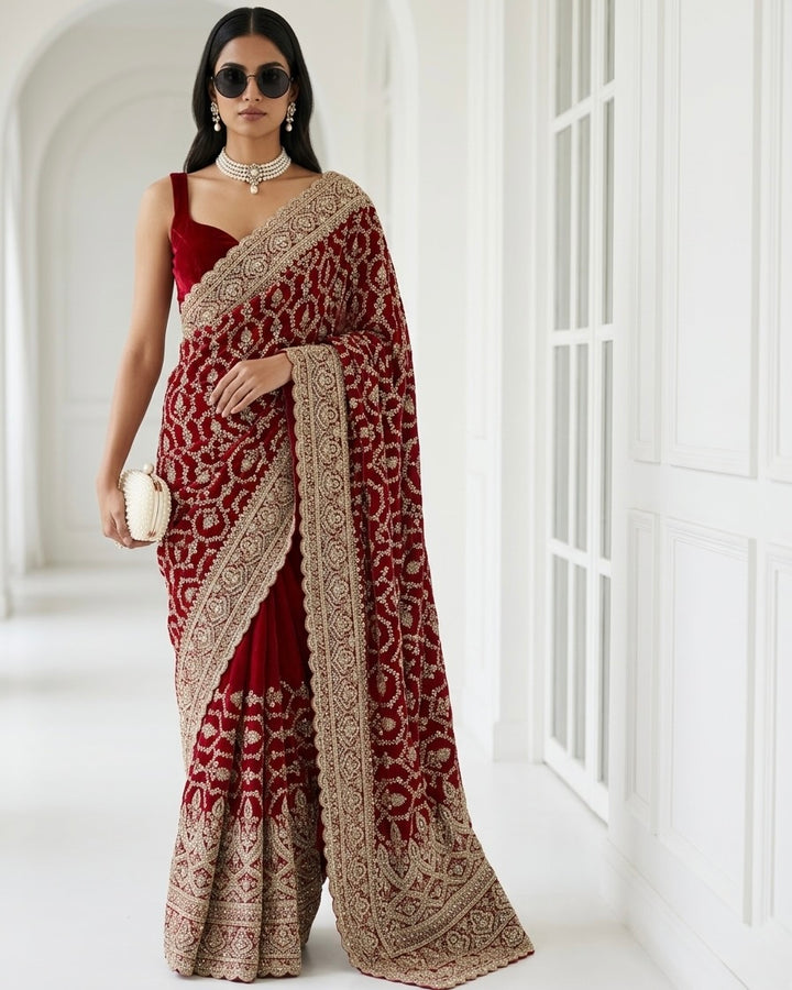 Embroidered Satin Festive Elegance Collection (48113)