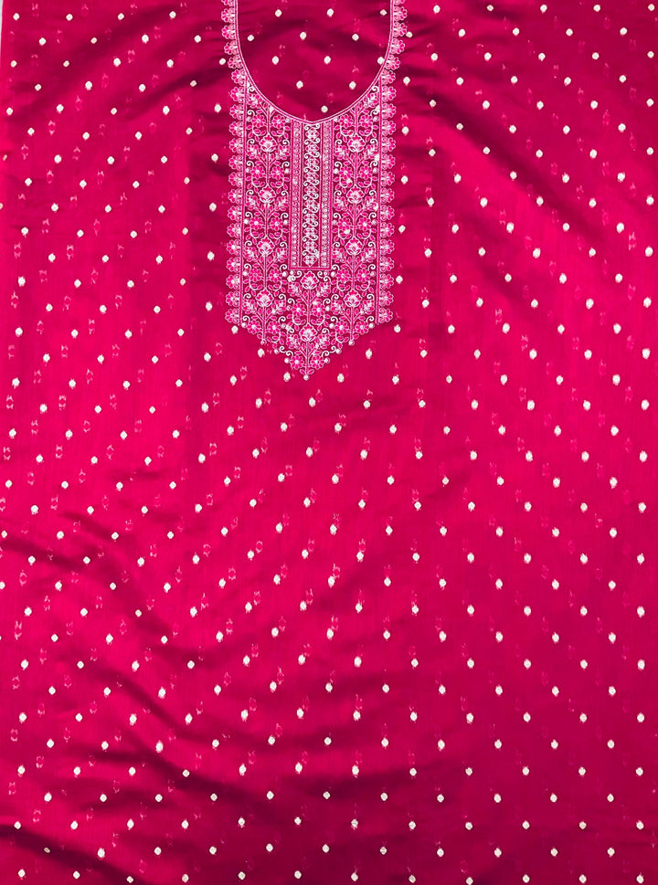 Woven Chanderi Unstitched Suit (45338)