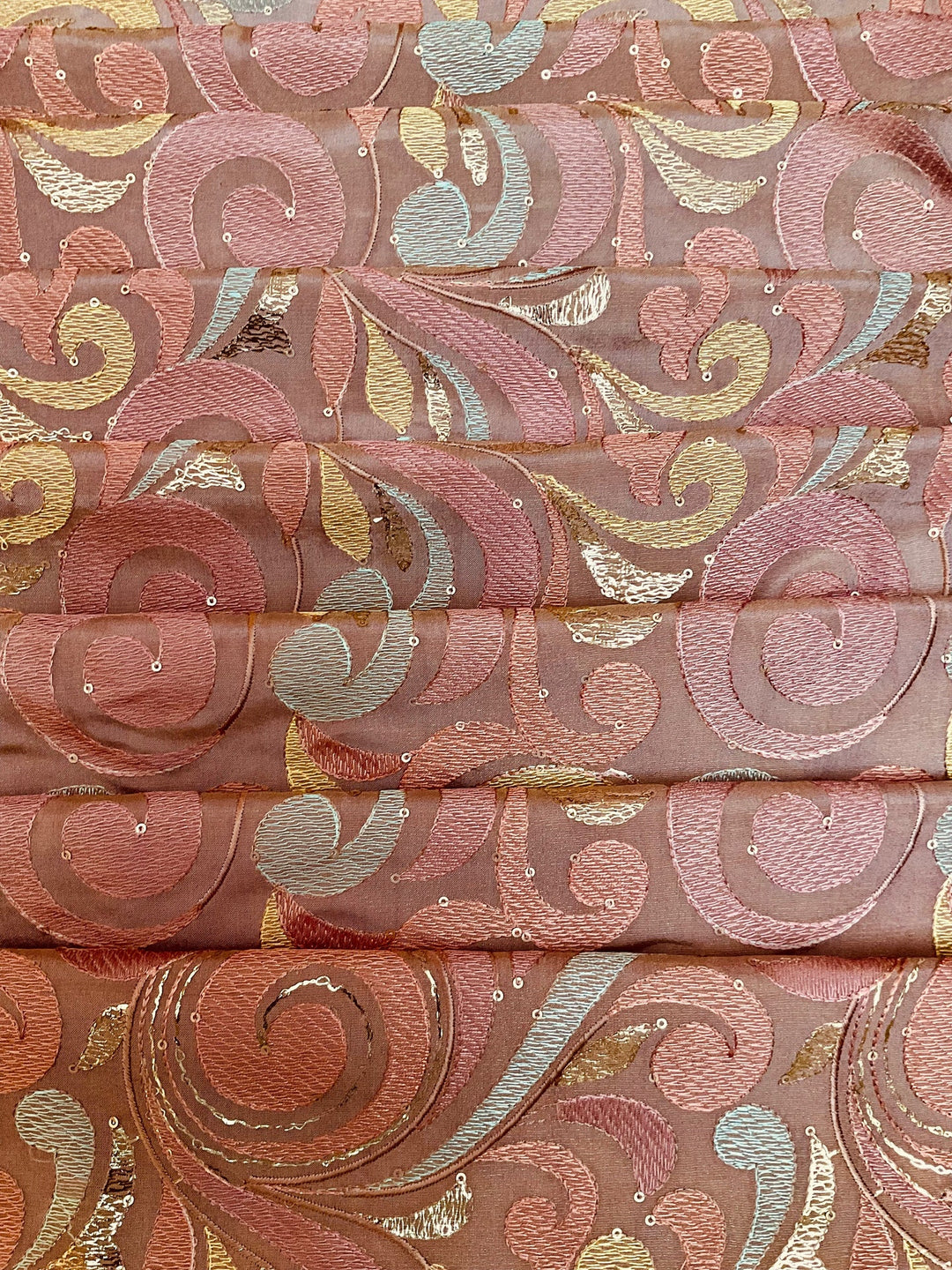 Tissue Embroidered Fabric (42836)
