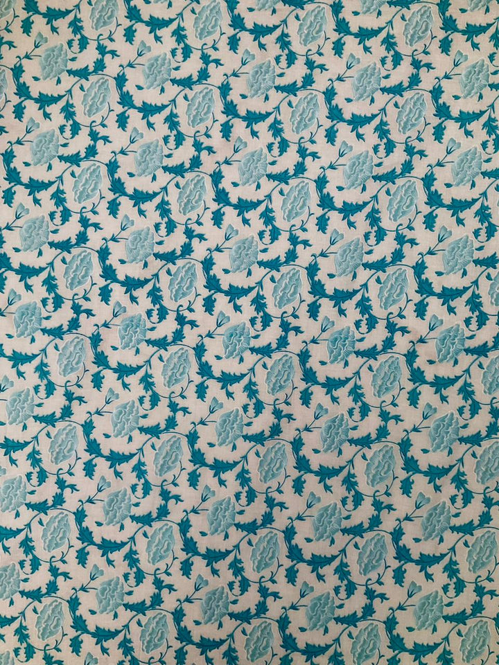 Pure Cotton Block Printed Fabric-45224