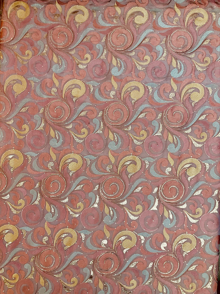 Tissue Embroidered Fabric (42836)