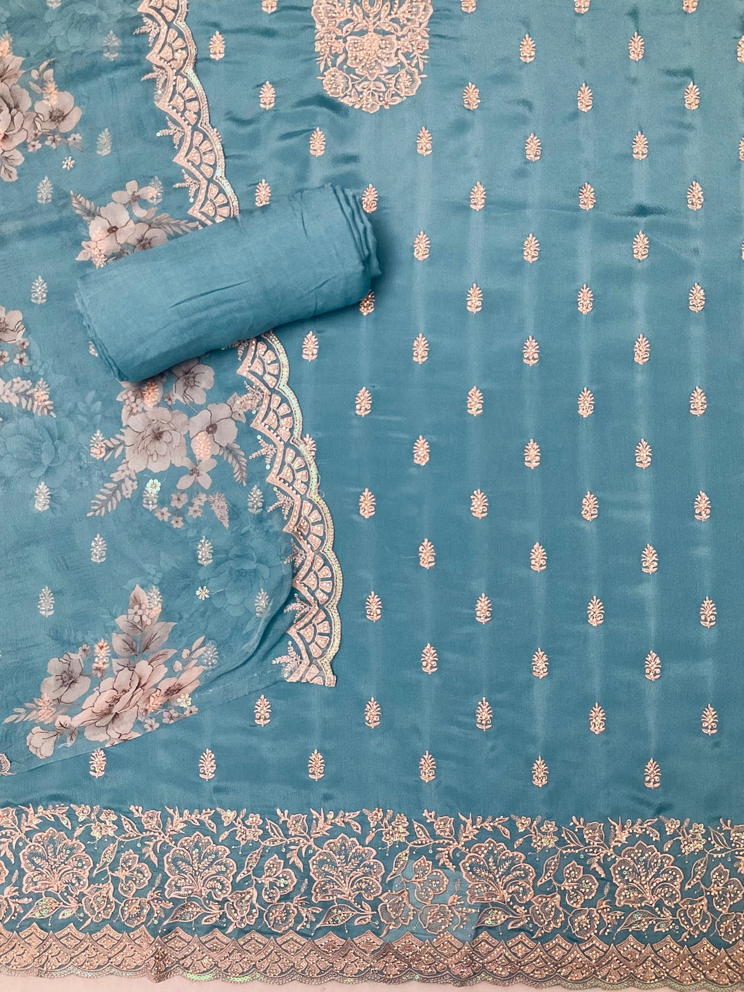 Chinnon Embroidered Unstitched Salwar Suit (45347)