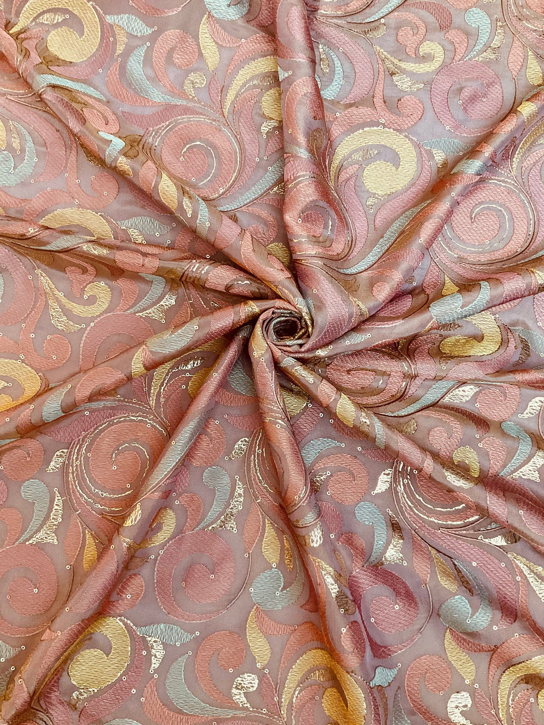 Tissue Embroidered Fabric (42836)