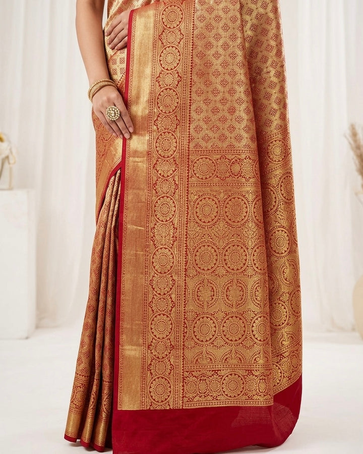 Festive Woven Silk Saree in Rich Hues (37560)