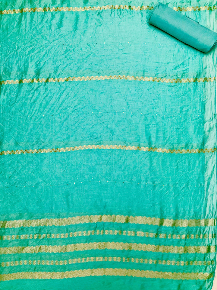 Muslin Embroidered Unstiched Suit (46936)