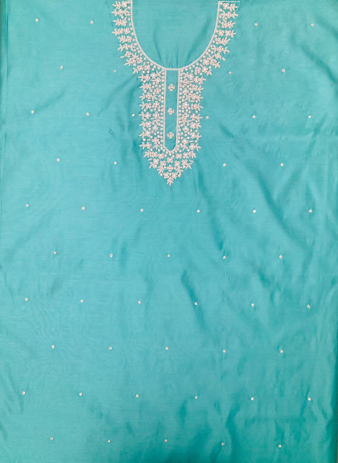 Chanderi Embroidered Unstitched Suit (45334)