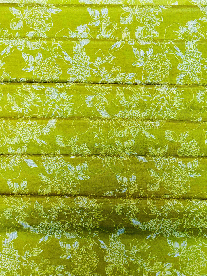Pure Muslin Printed Fabric (46069)