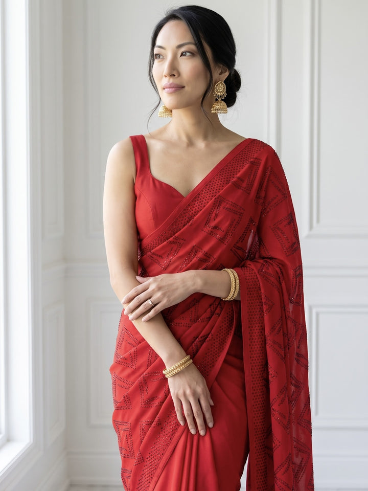 Embroidered Chinnon Festive Elegance Collection (30452)