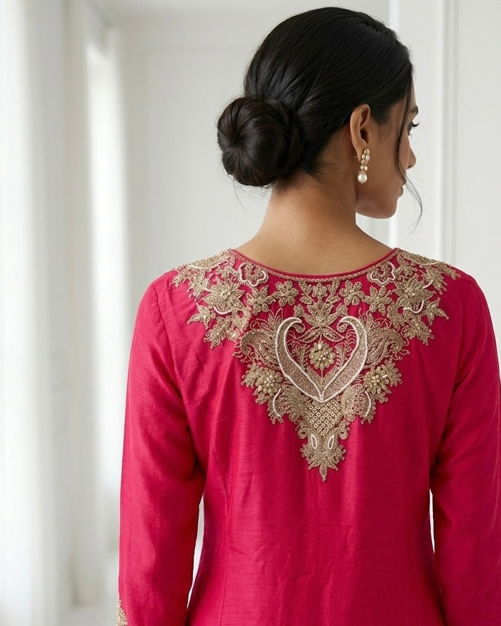 Embroidered Organza Dupatta for Festive Celebrations (51322)
