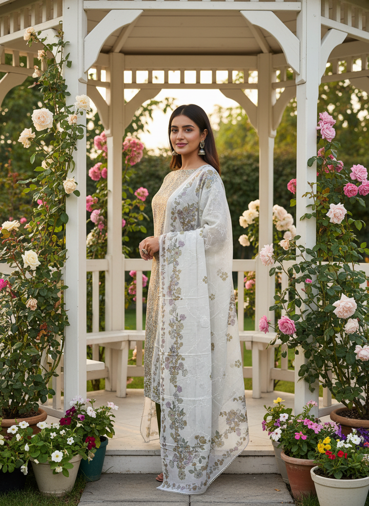 Emerald Embroidered Cotton Everyday Elegance (50849)