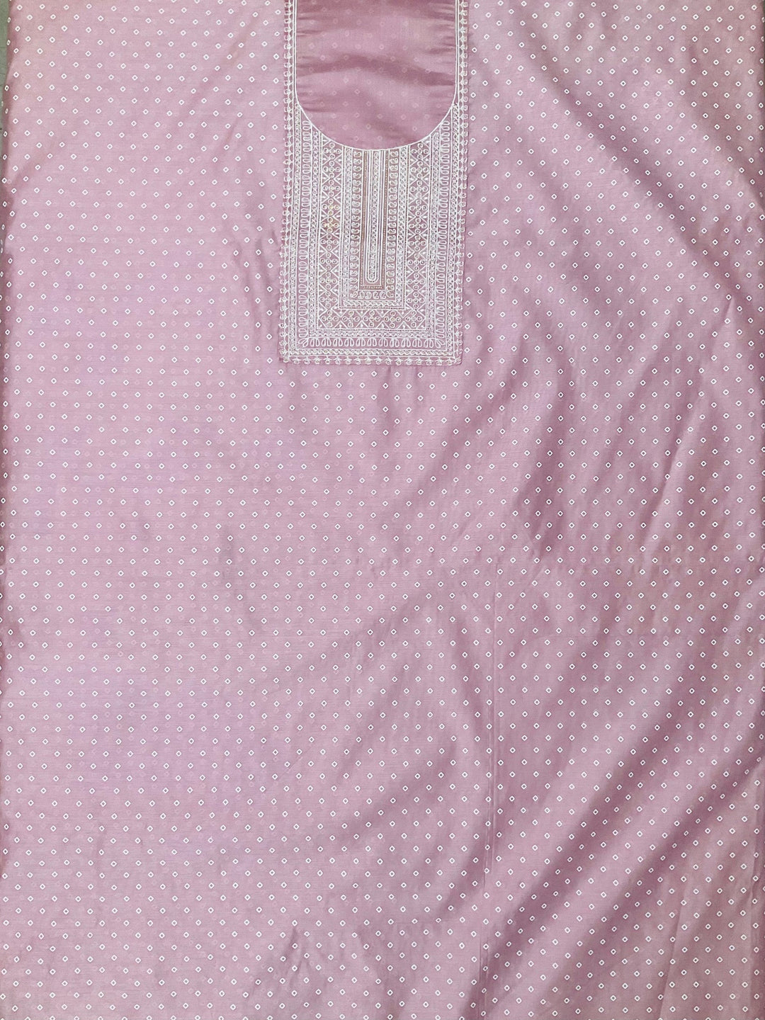 Chanderi Silk Embroidered Unstiched Suit (46938)
