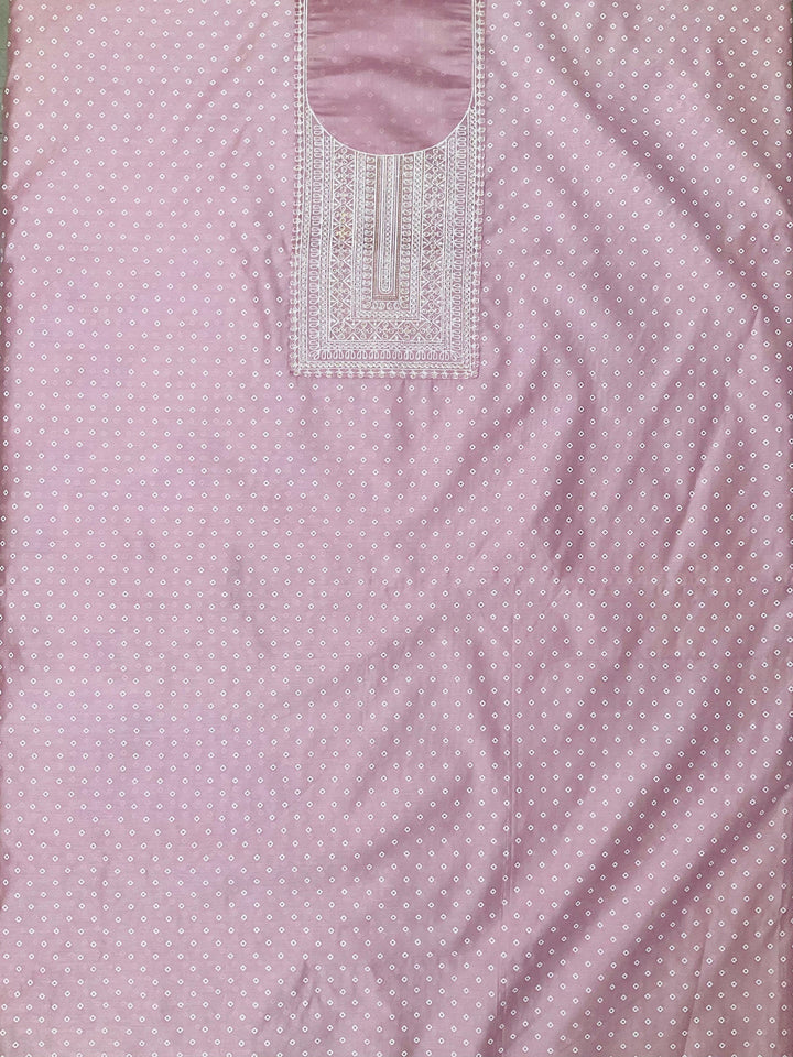 Chanderi Silk Embroidered Unstiched Suit (46938)
