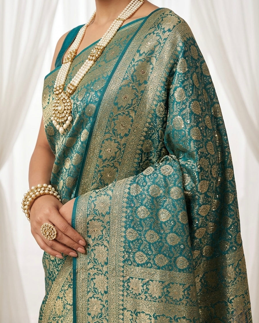 Embroidered Silk Festive Elegance Collection (50692)