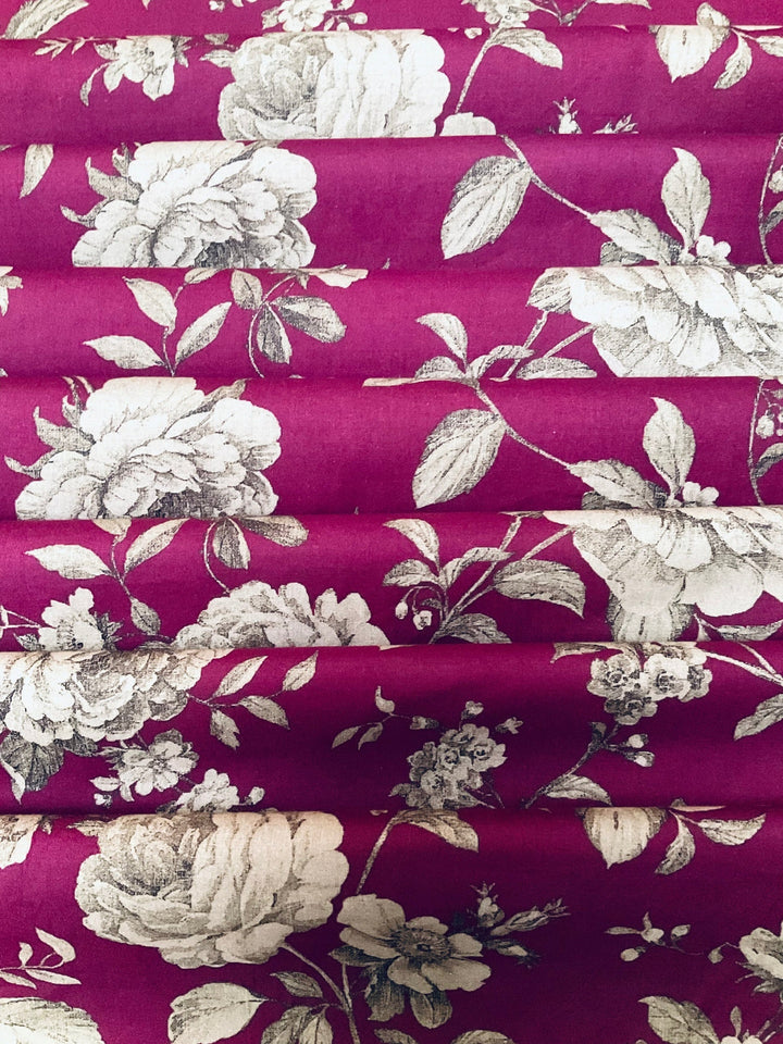 Pure Cotton Plain Fabric-53868 Purple